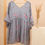 Thumbnail: A Grey Embroidered Dress(XL)