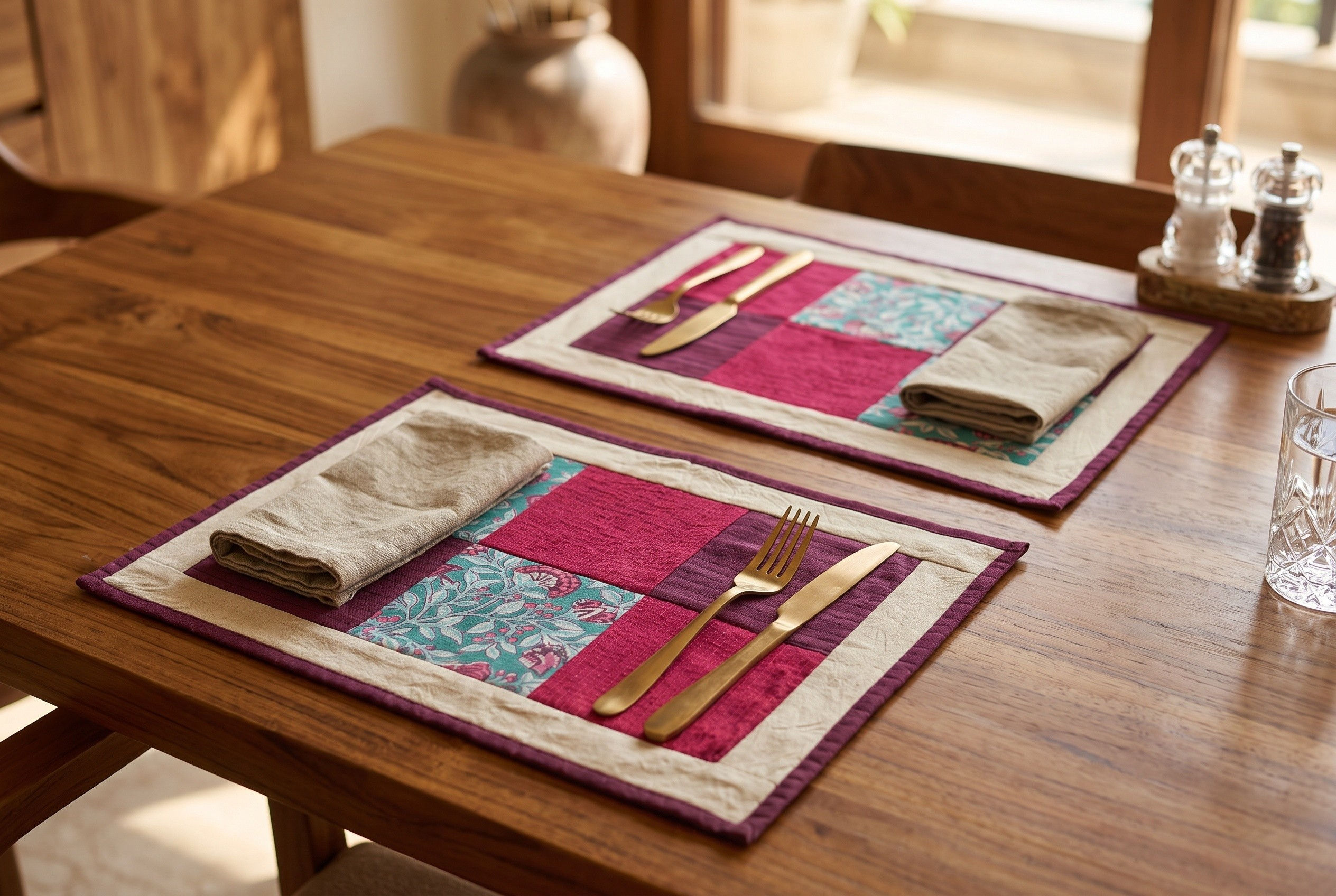 Patched Together Table Mats | Pack of 4