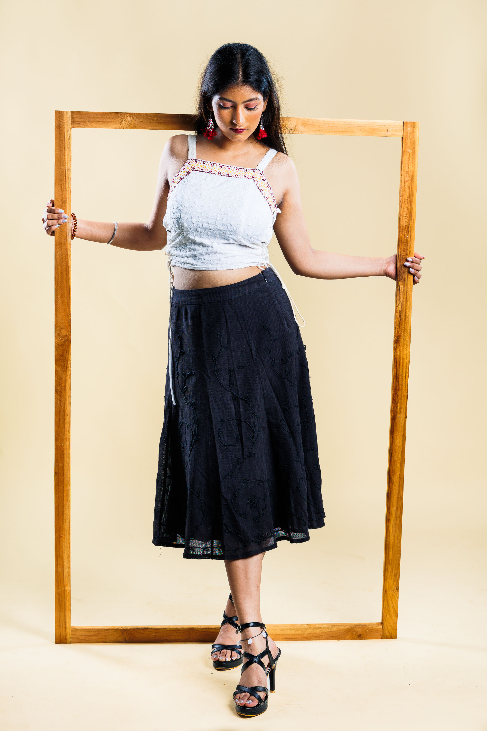 PEOPLE White, Maroon, Yellow & Orange TOPS (XXS)