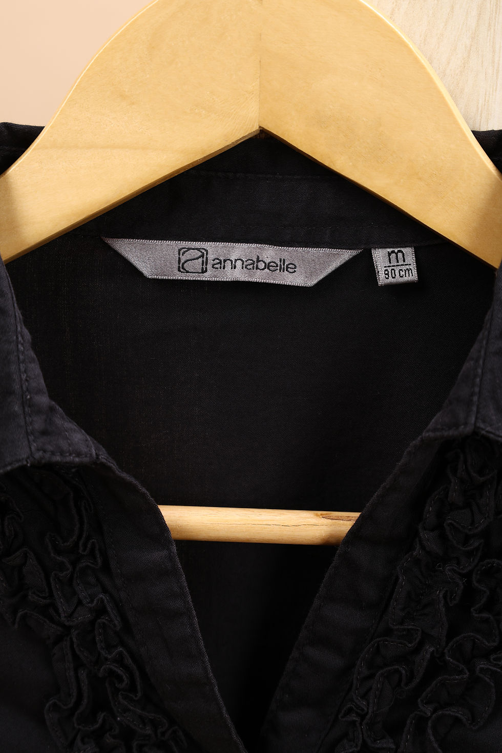 Thumbnail: ANNABELLE Black Solid Blouse