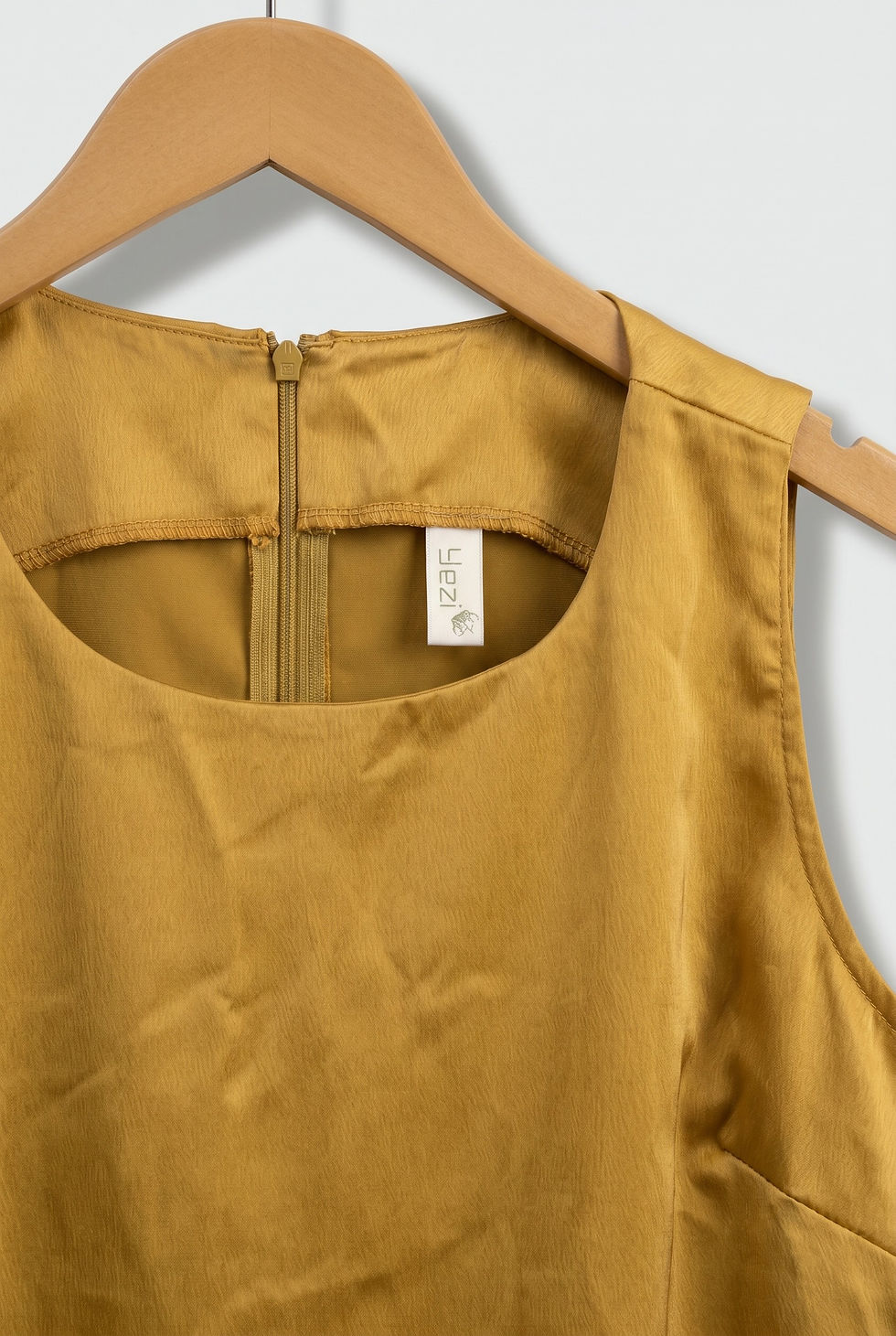 Thumbnail: YEZI Yellow Ochre Sleeveless Top – Women’s Party Wear | S