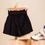 Thumbnail: Bershka Black Short with Waist Belt(XS)