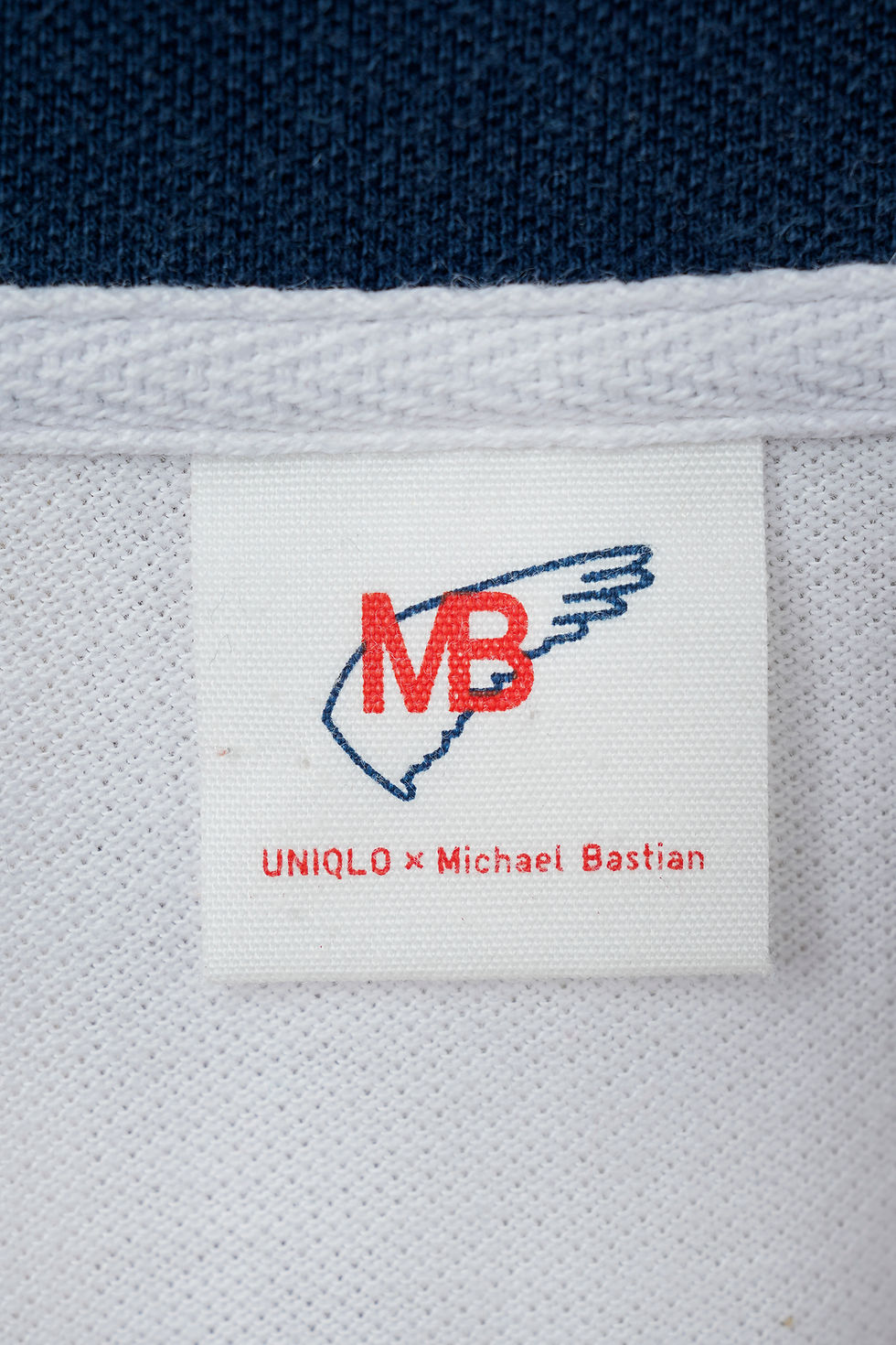 Thumbnail: UNIQLO X MICHAEL BASTIAN White, Red & Navy Blue Striped T-shirt(XS)