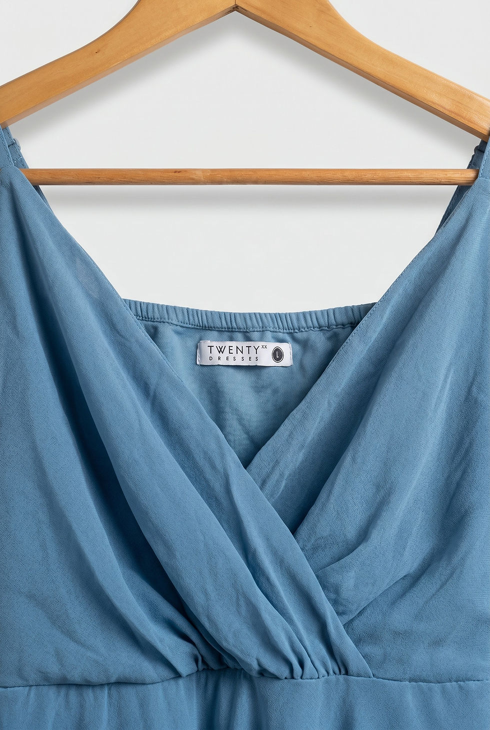 Thumbnail: TWENTY DRESSES Dusty Blue Wrap Midi Dress – Women’s Wear | XS