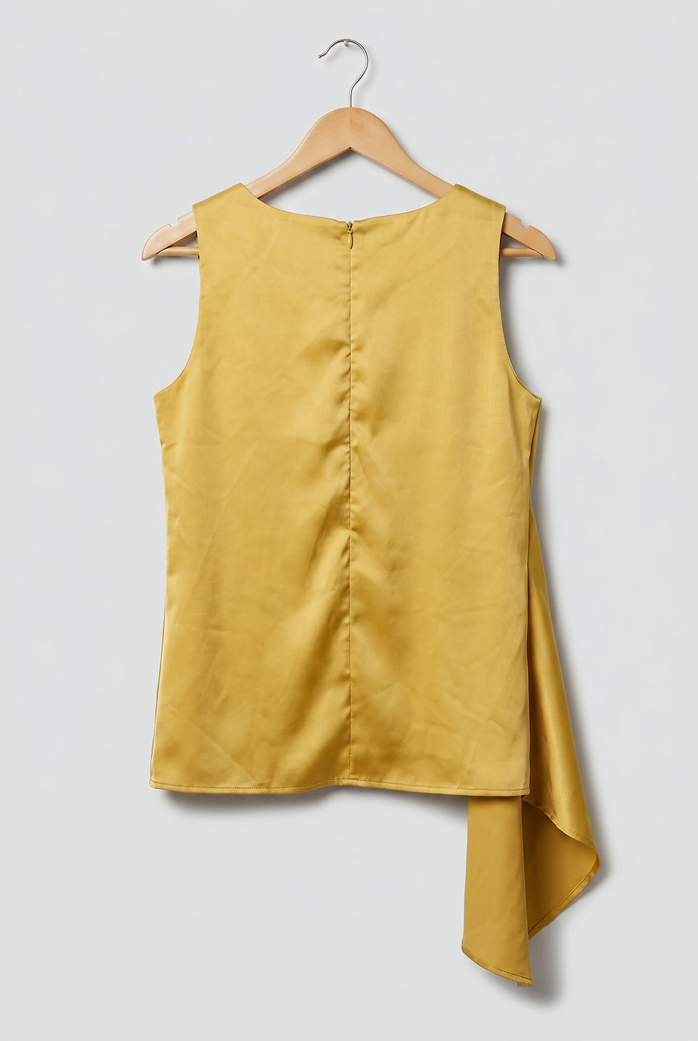 Thumbnail: YEZI Yellow Ochre Sleeveless Top – Women’s Party Wear | S