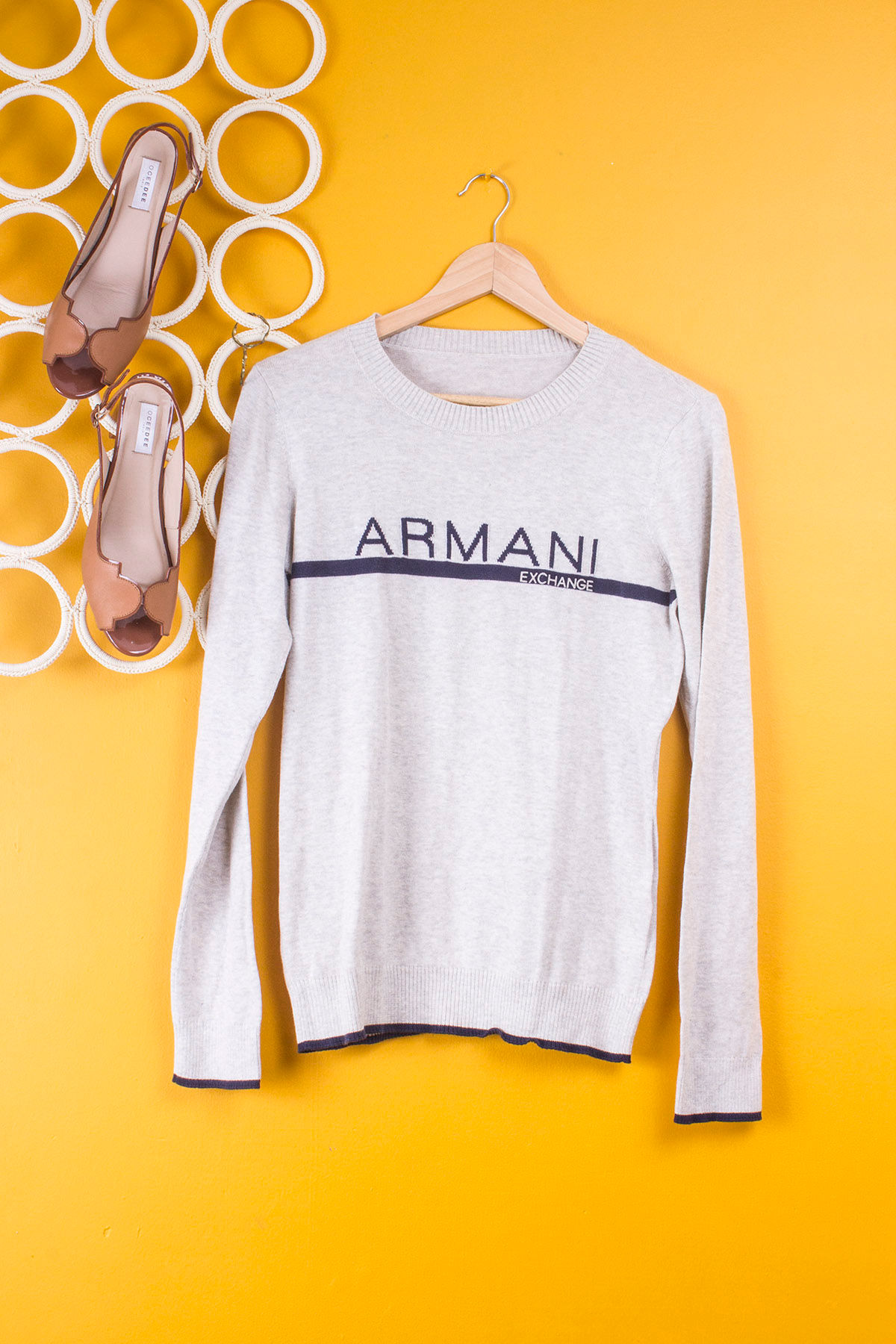 ARMANI EXCHANGE Light Grey Winter Wear (L)
