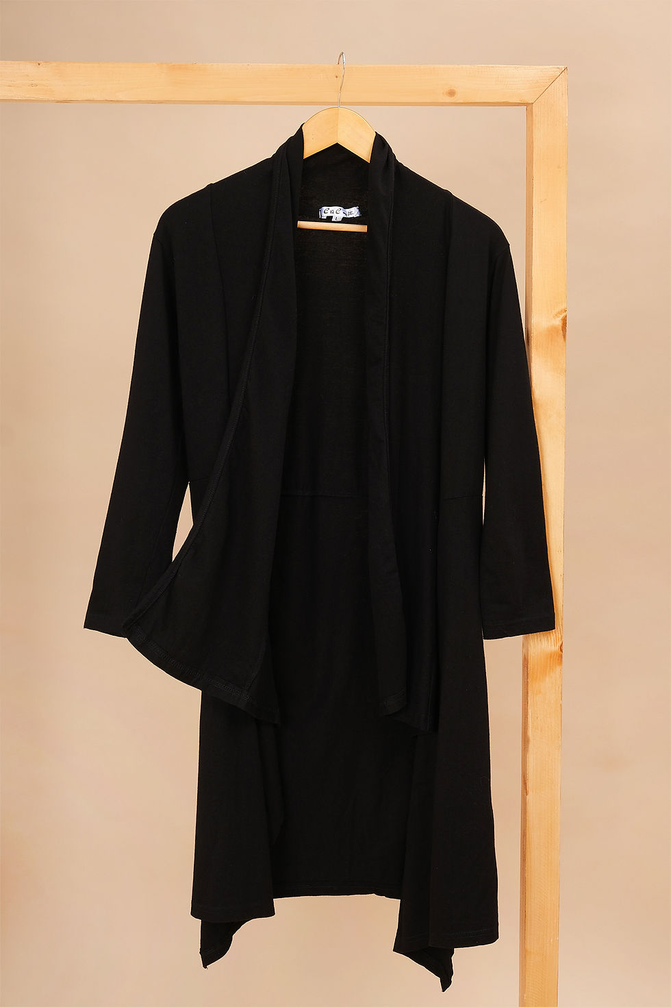 C & C my fit Black Asymmetric Long Cover-up(L)
