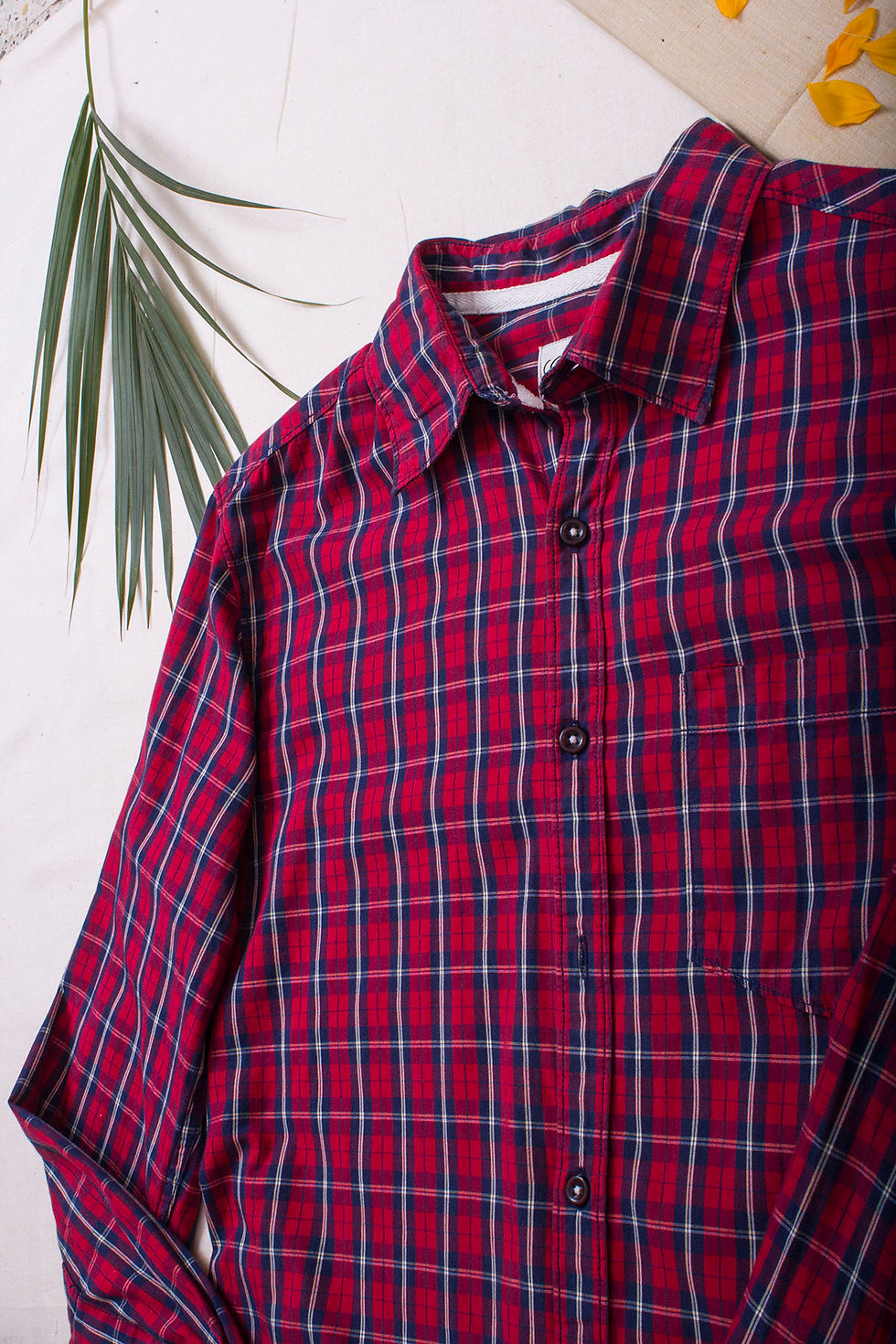 Thumbnail: MAX ESSENTIALS Relaxed Fit Shirt in Plaid Print (S)