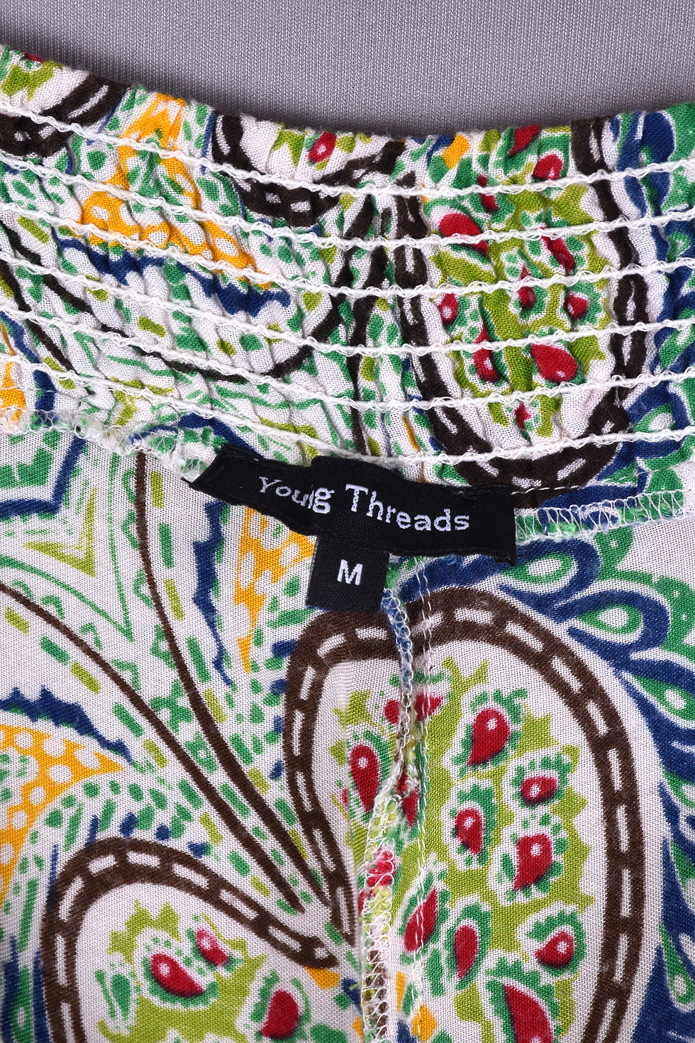 Thumbnail: Young Threads Green Abstract Pants (M)