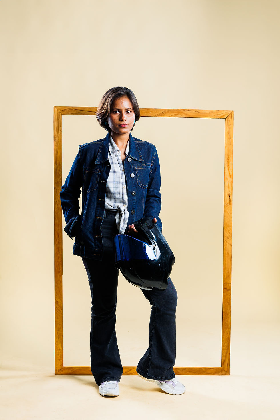 Thumbnail: FUSION ENERGY Navy Blue Jacket with Pockets And Belt Loop(M)