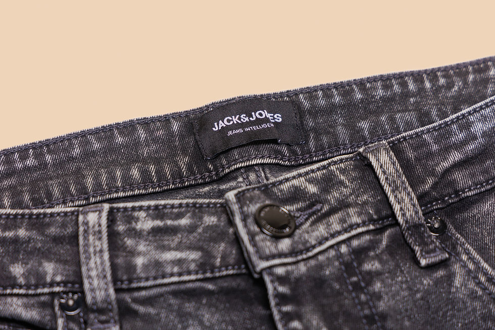 Thumbnail: JACK & JONES Charcoal Skinny Fit Jeans(28")