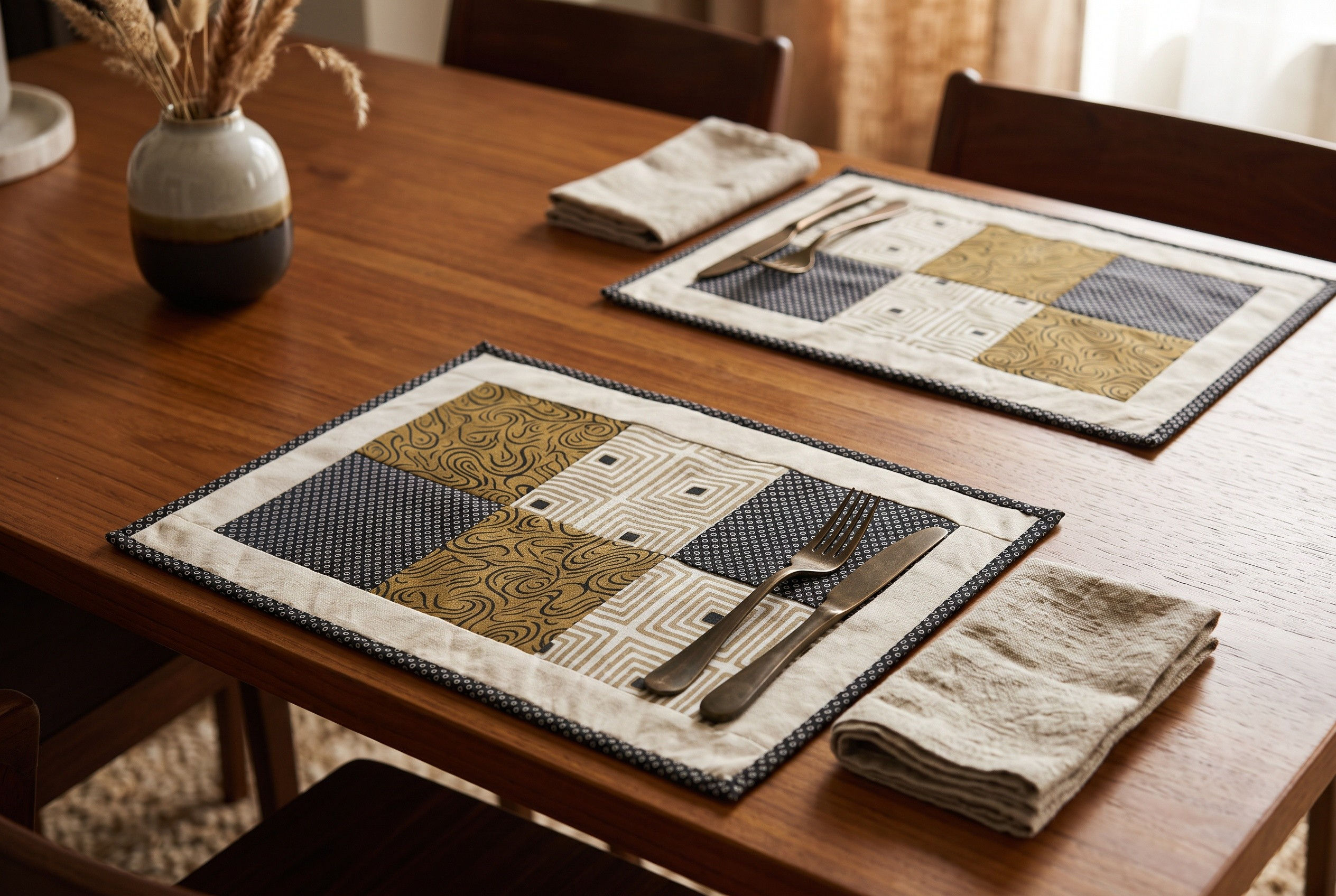 Patched Together Table Mats | Pack of 4