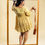 Thumbnail: BONMARCHE Mustard & White Dress with Gathers Below Waist (L)