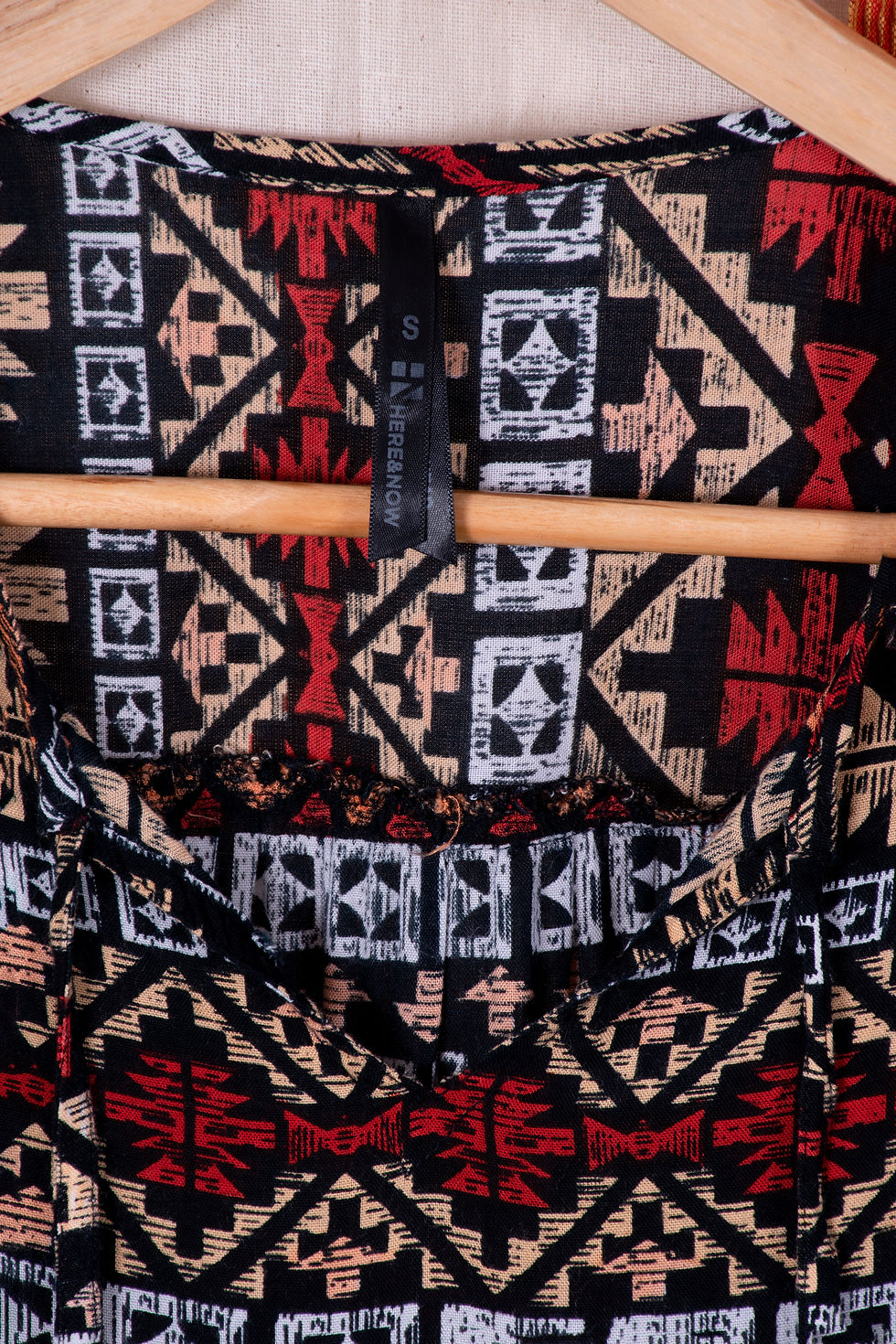 Thumbnail: Here & Now Black with Multi Color Printed Top