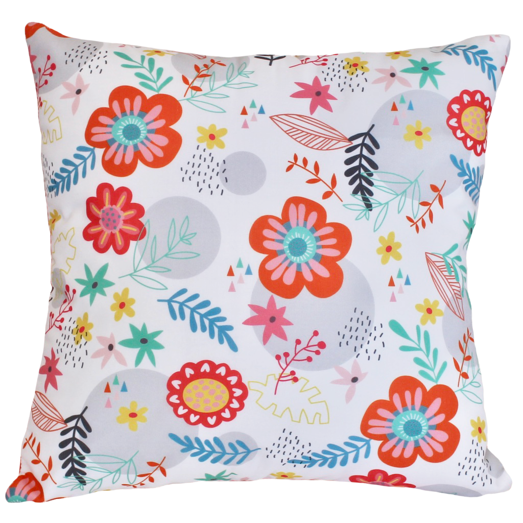 Almofada Floral Branca - AC14243