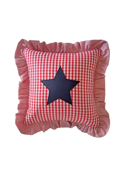 Almofada  babado  estrela -  AC14460