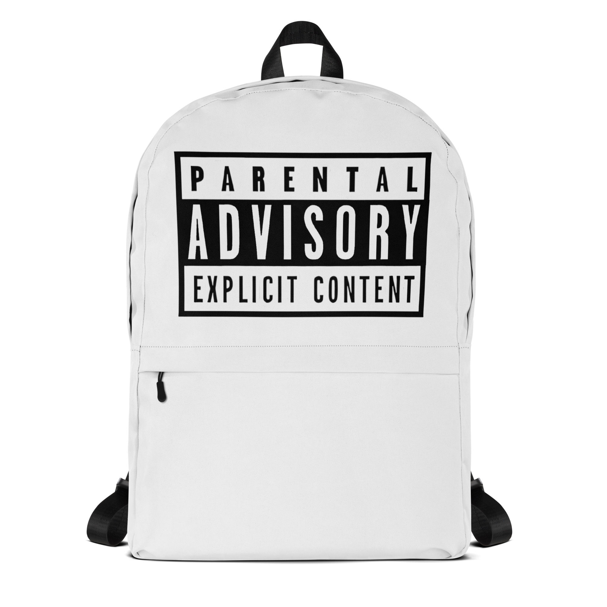 Backpack | Parental Advisory (White)