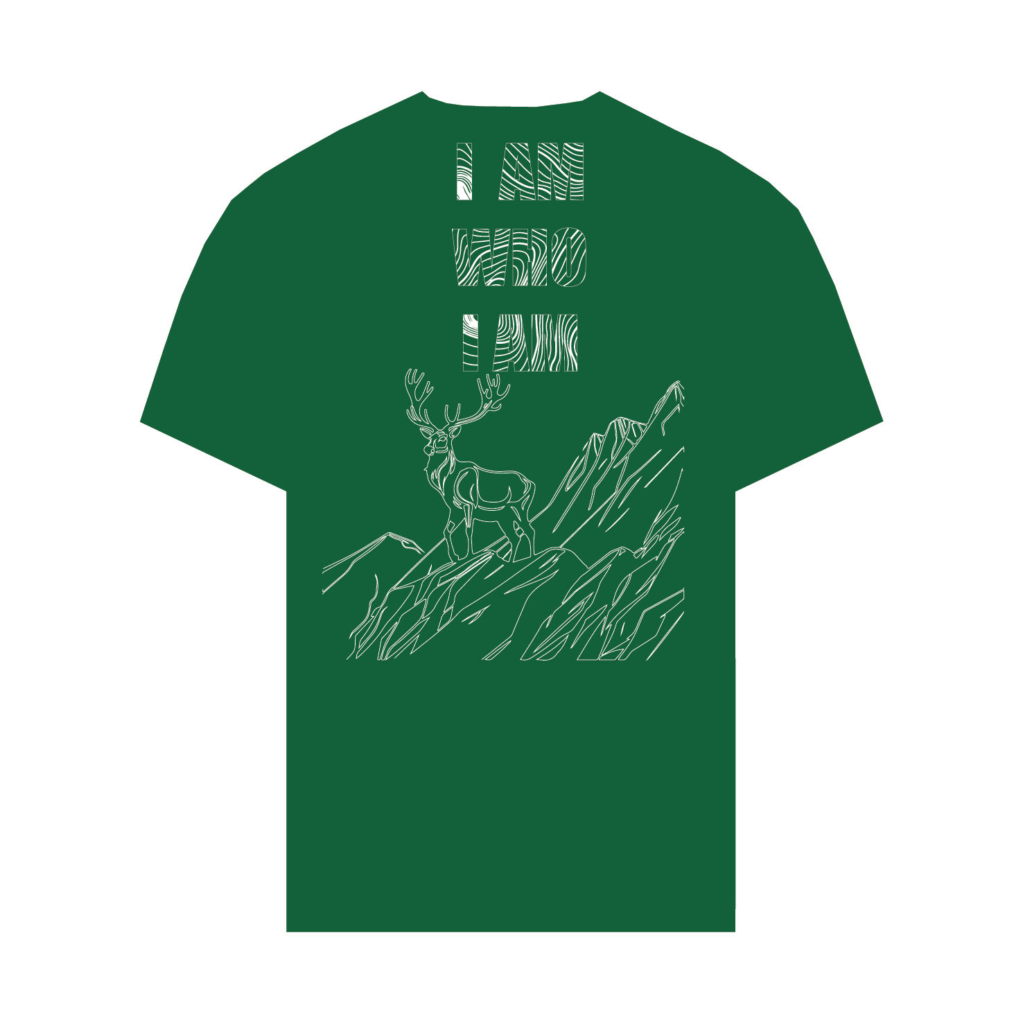 I am who I am graphic T-shirt