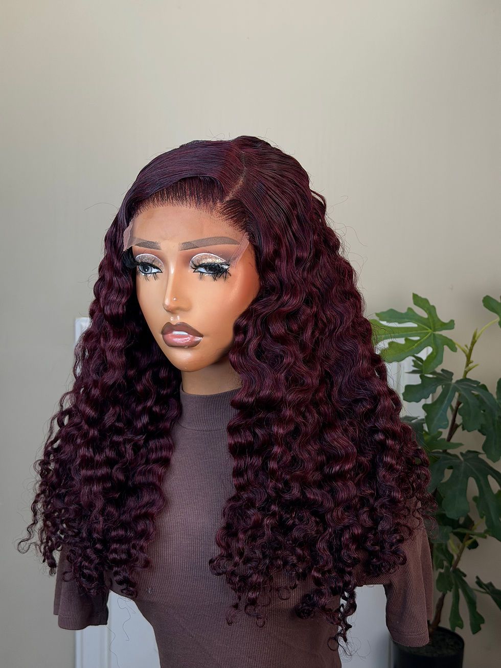 Thumbnail: Indian curly - Burgundy