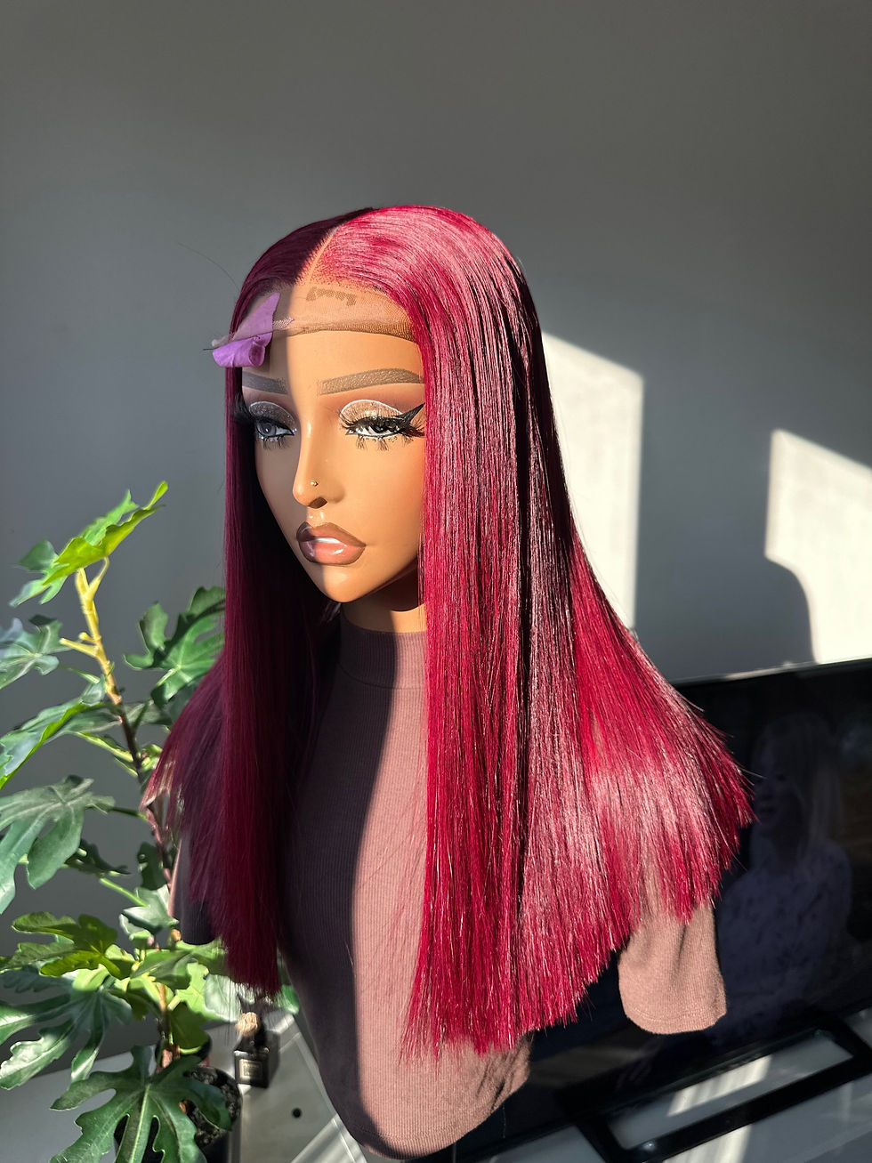 Thumbnail: Burgundy straight 