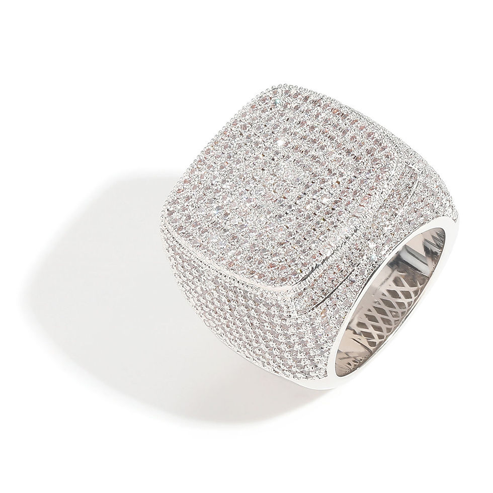 Thumbnail: Blaksun Diamond Square Ring 