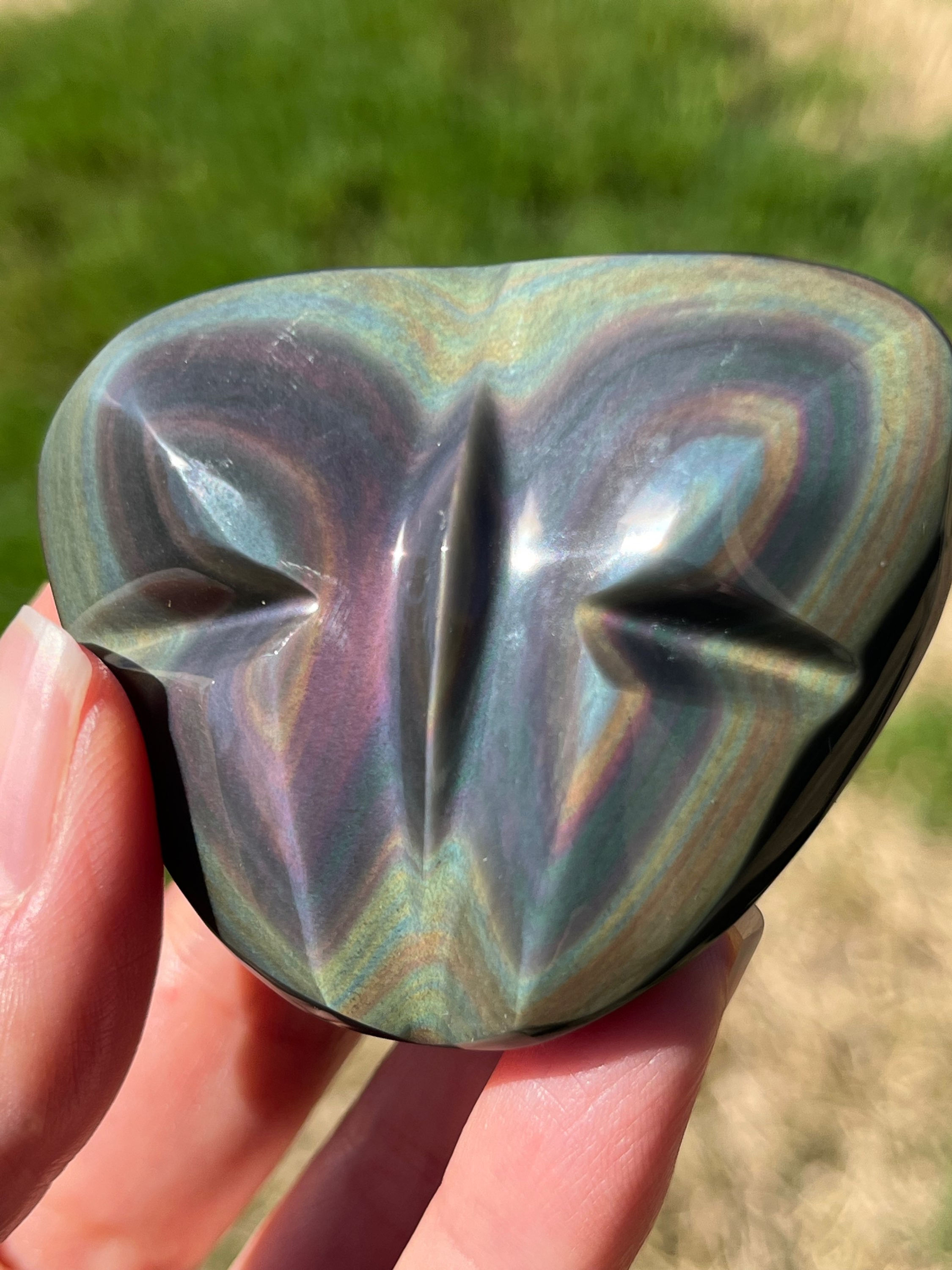 Rainbow Obsidian Butterfly 