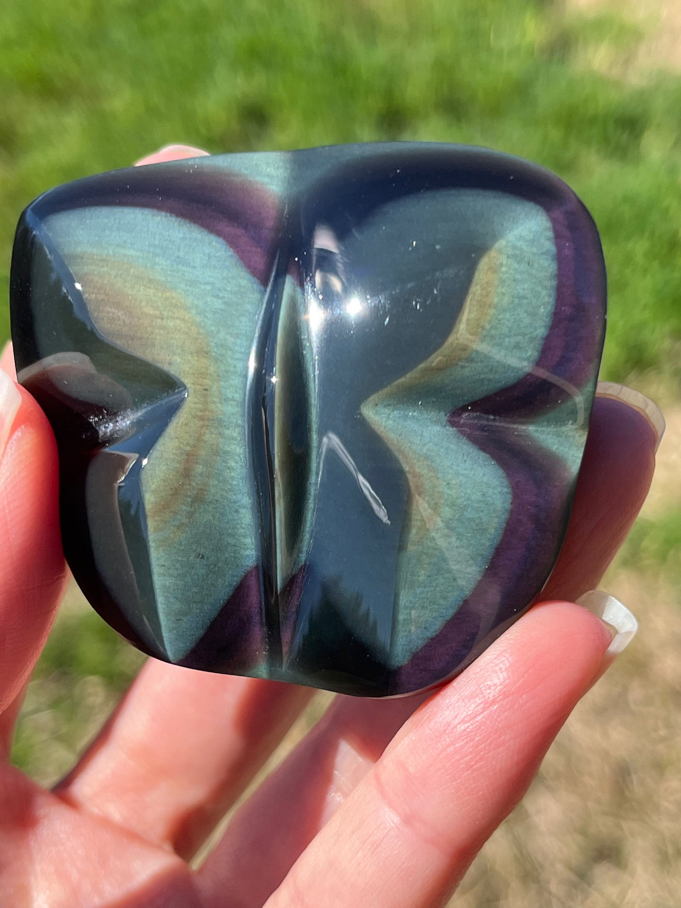 Rainbow Obsidian Butterfly