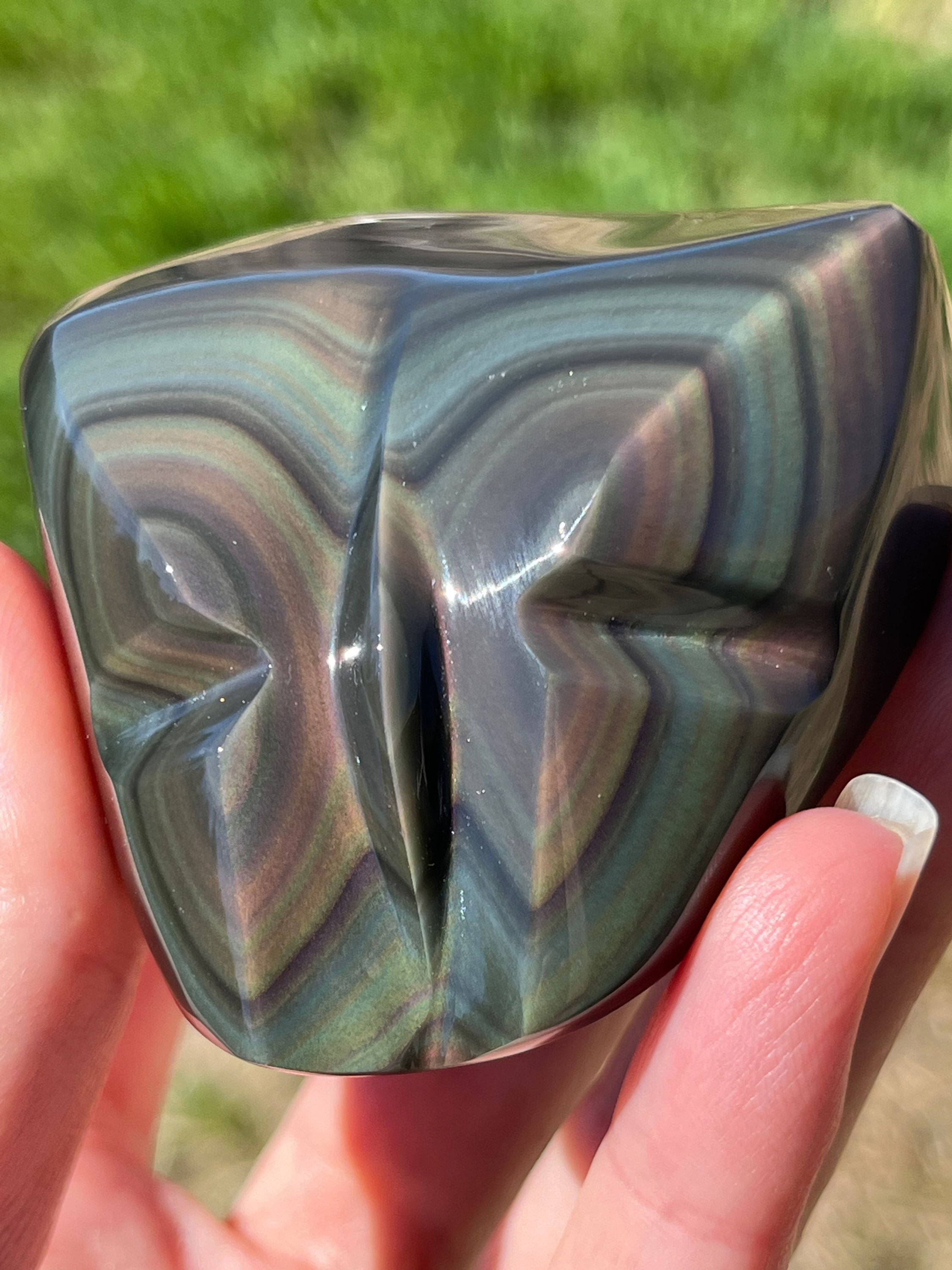 Rainbow Obsidian Butterfly