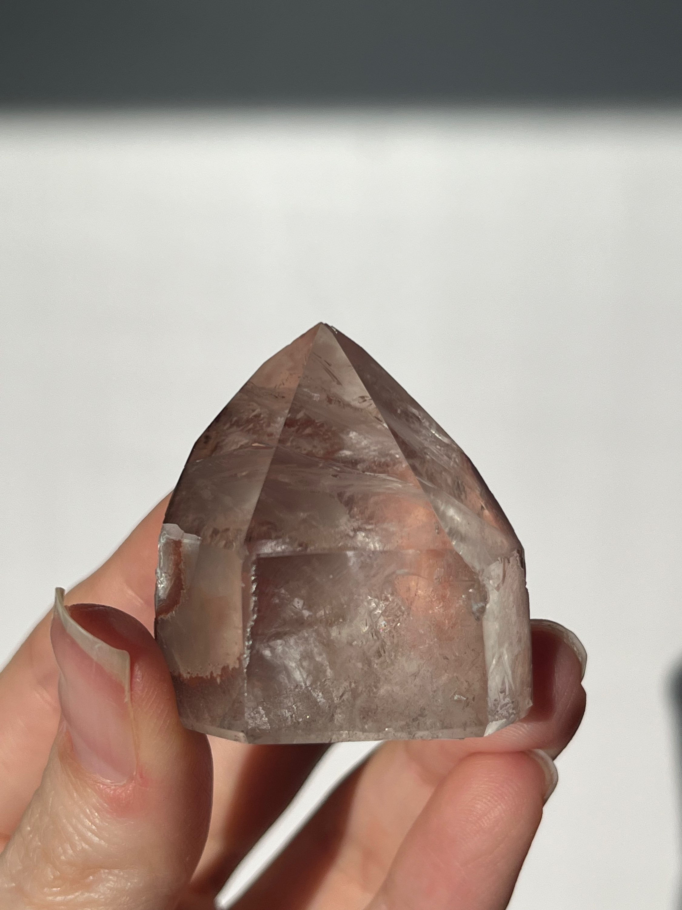 Semi-Polished Pink Lithium Quartz Point