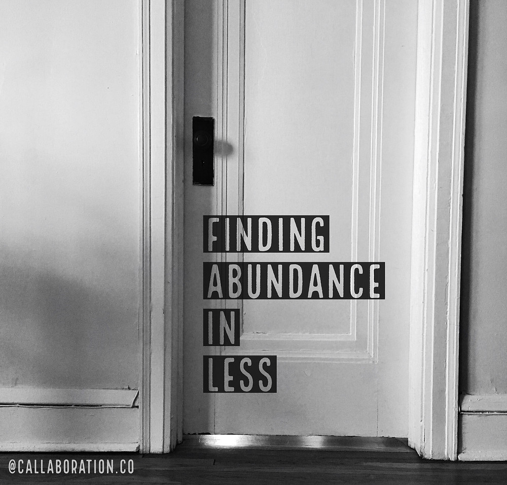 Finding Abundance of Less (image of door)