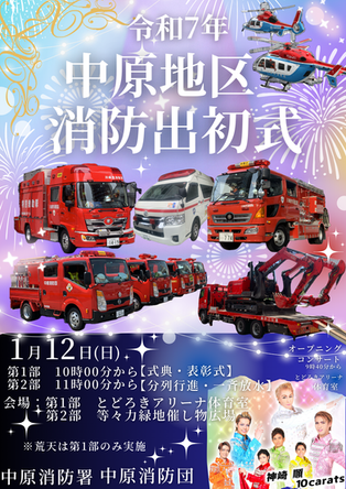 【終了】中原地区 消防出初式