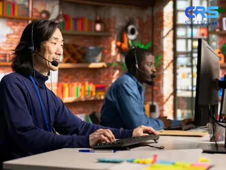 Customer service team handle CRM