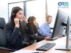 Illustration of unified customer service dashboard for retail support across multiple channels.
