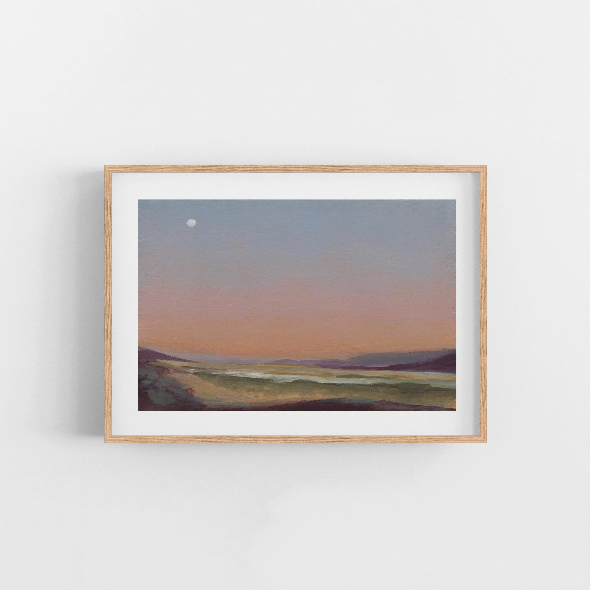 Southbound Peach Sunset | A Horizontal Print