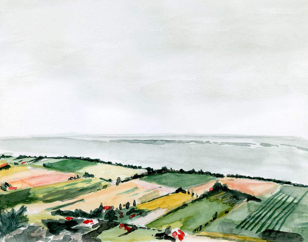 Thumbnail: Coastal Countryside |  A Horizontal Print