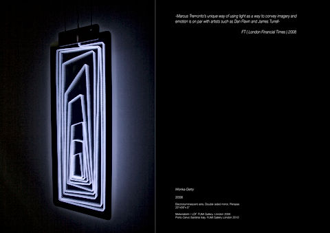 Marcus Tremonto.
light Artist.
hanging light 
Dan Flavin.
James Turell.
Brice Mardin.