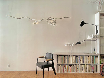hanging light sculpture
