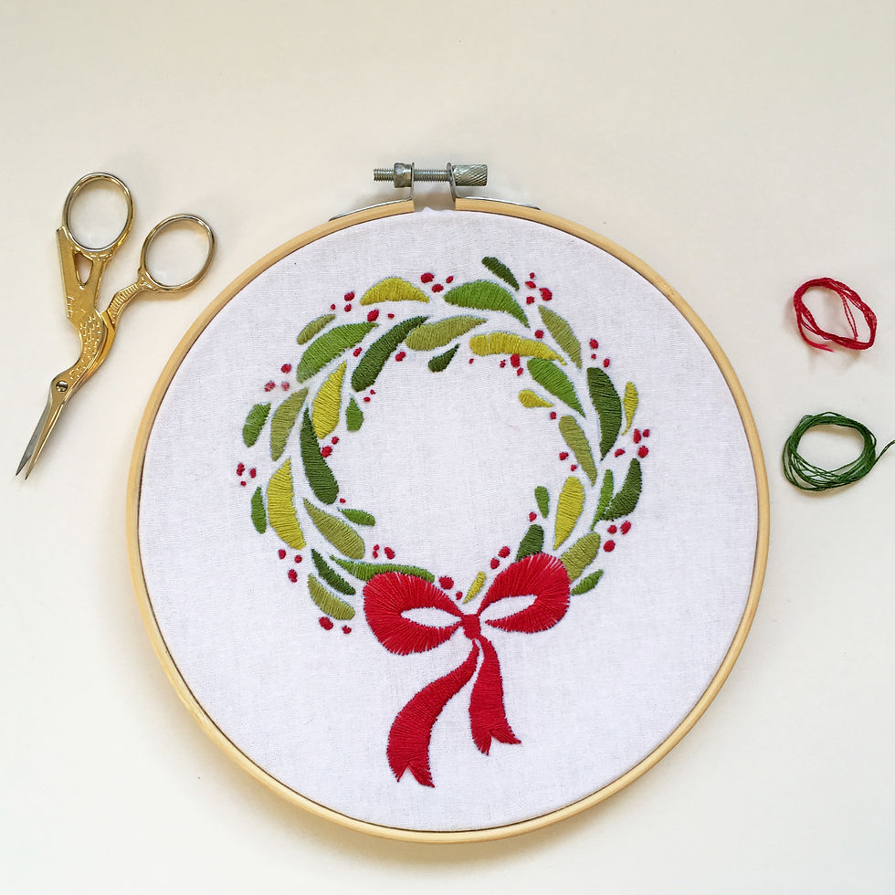 Thumbnail: Christmas Embroidery Fabric