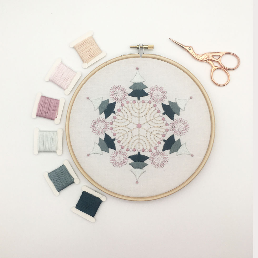 Thumbnail: Modern Christmas Embroidery Kit