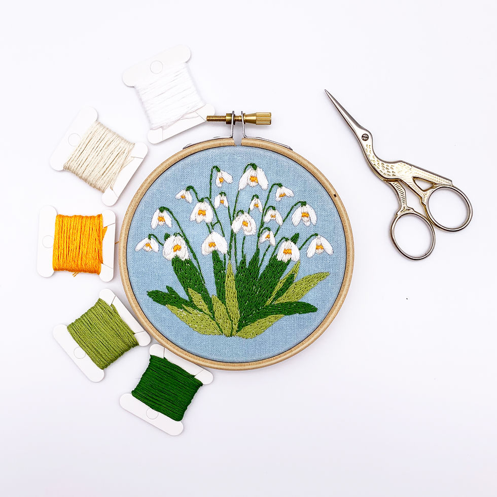 Thumbnail: Snowdrop Embroidery Kit