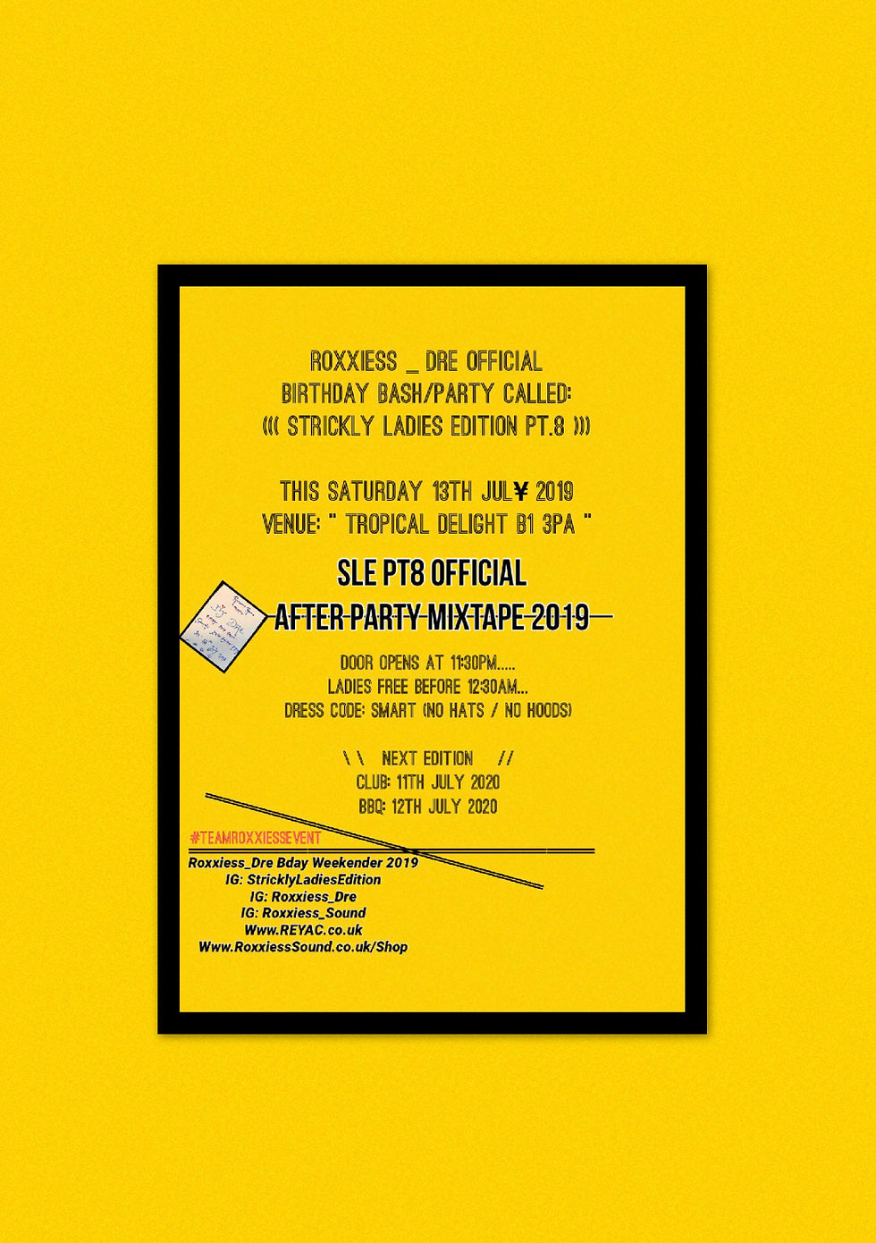 RS_DRE BDAY BASH = SLE PT8 AFTER PARTY CD