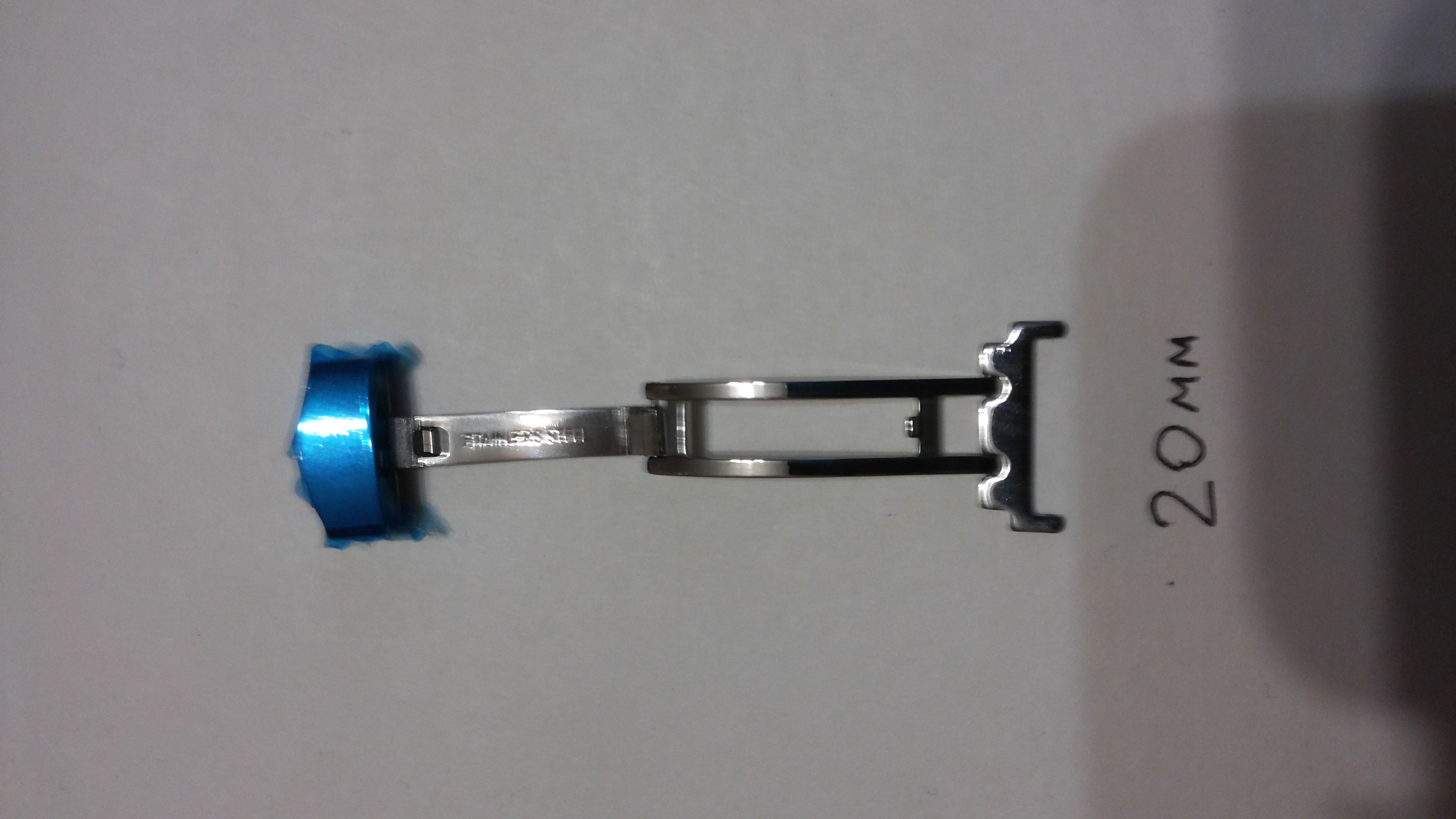 арт.429 застёжка к ремешку бабочка одинарная 20 мм.