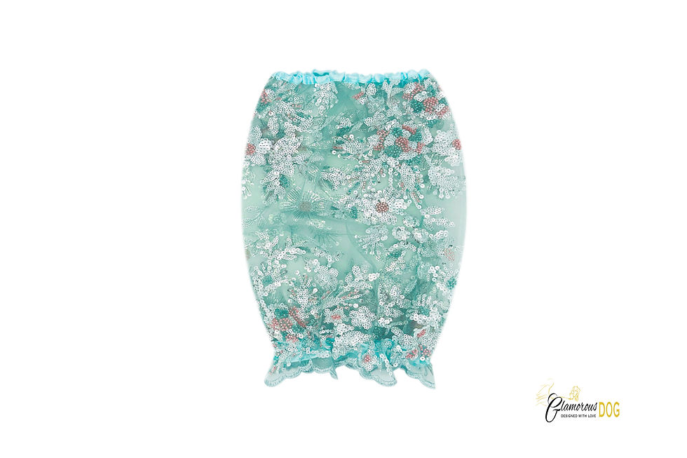 Thumbnail: Large puppy set EXCLUSIVE in flowered brocade II 