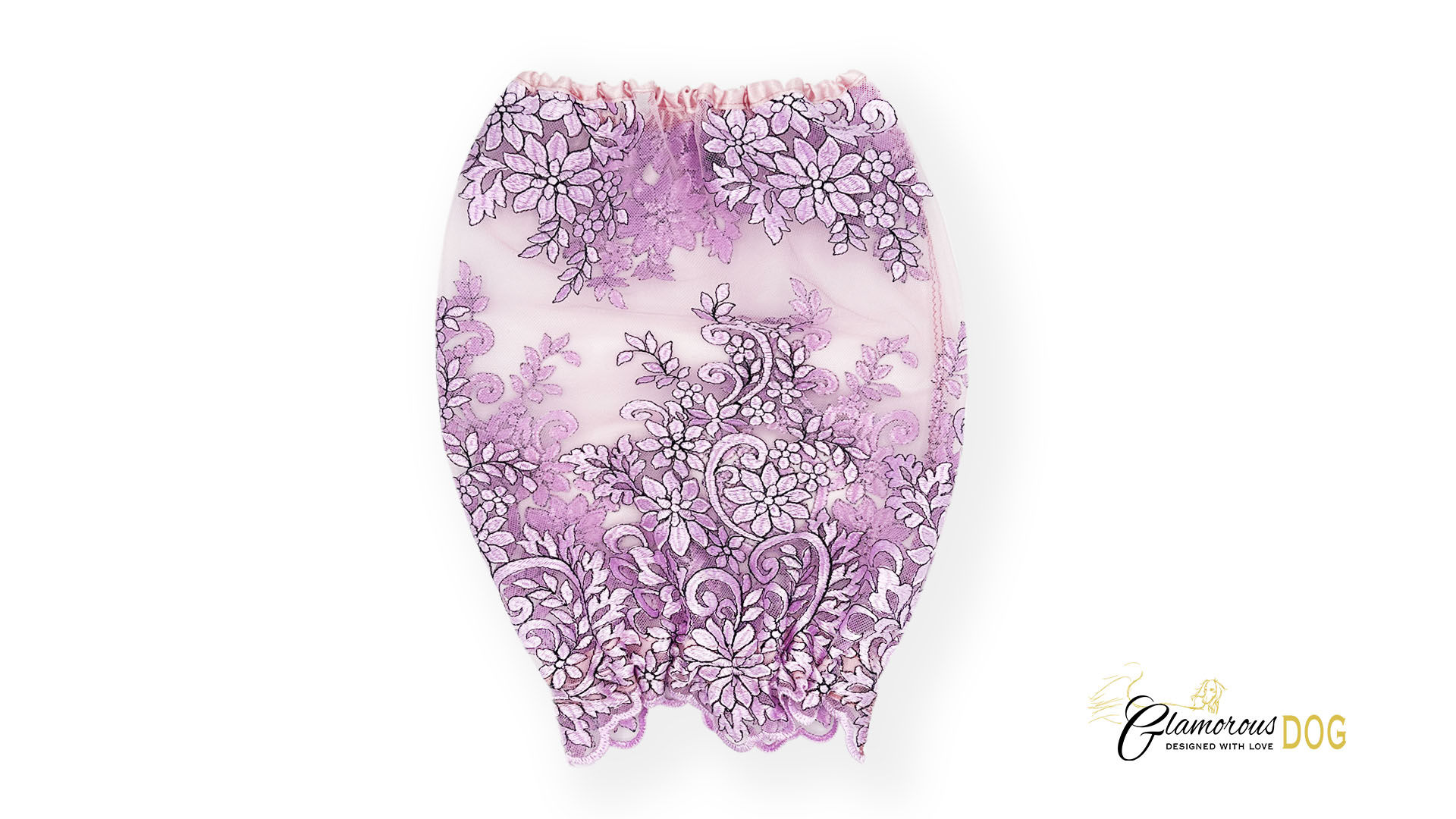 Lace snood ELEGANT Lila