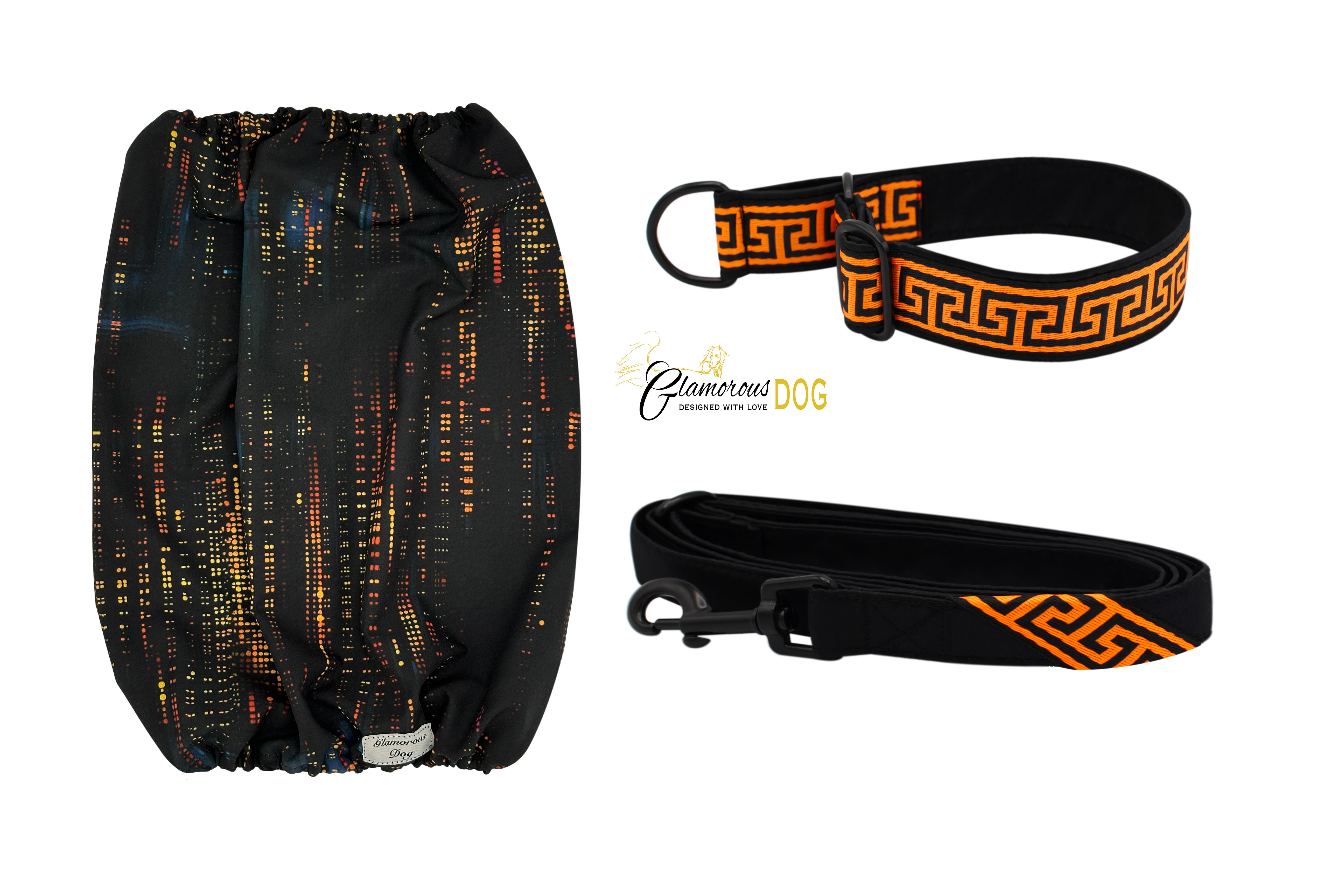 Puppy set in copper color