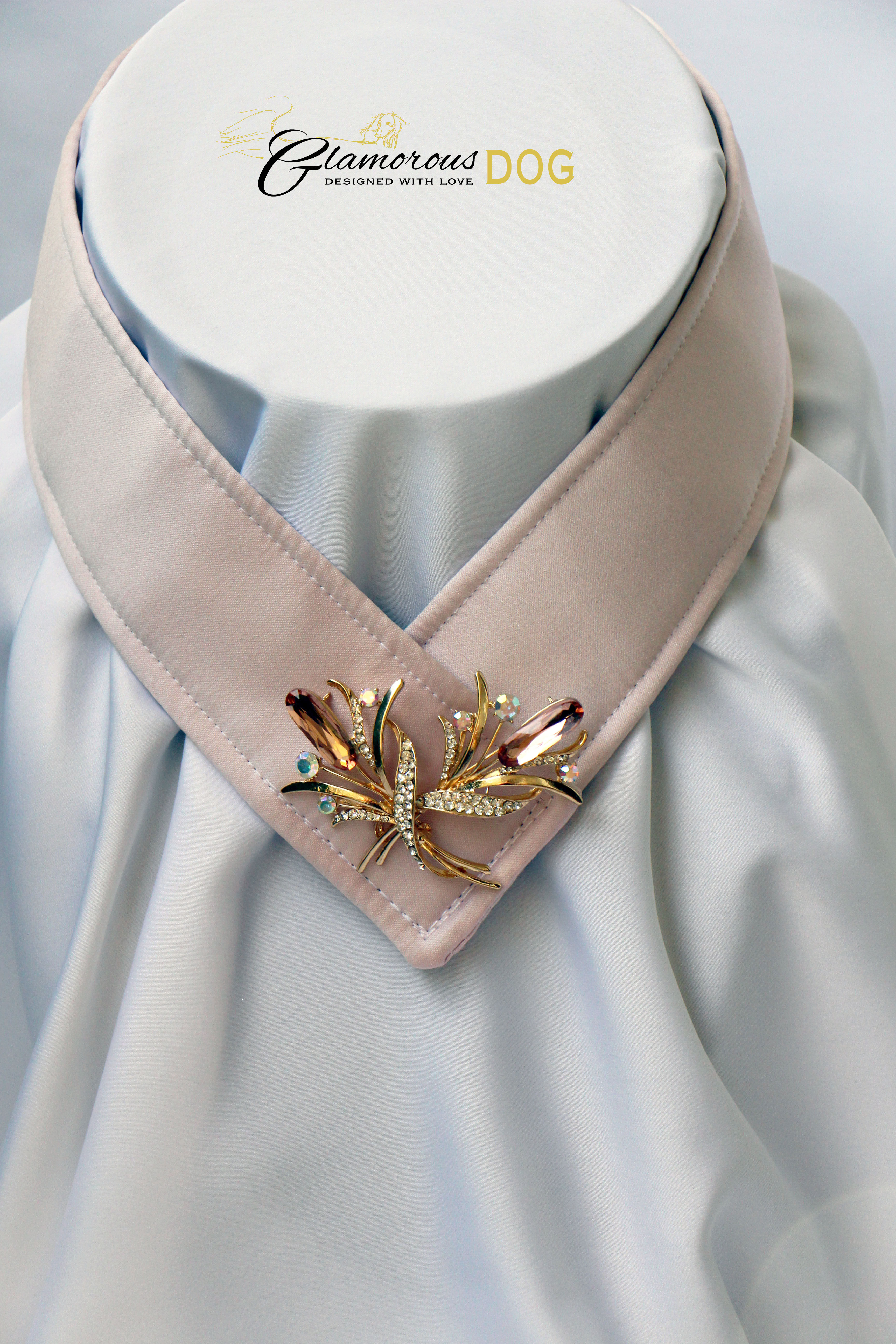 Collar for finals - very light pink with jewel 2