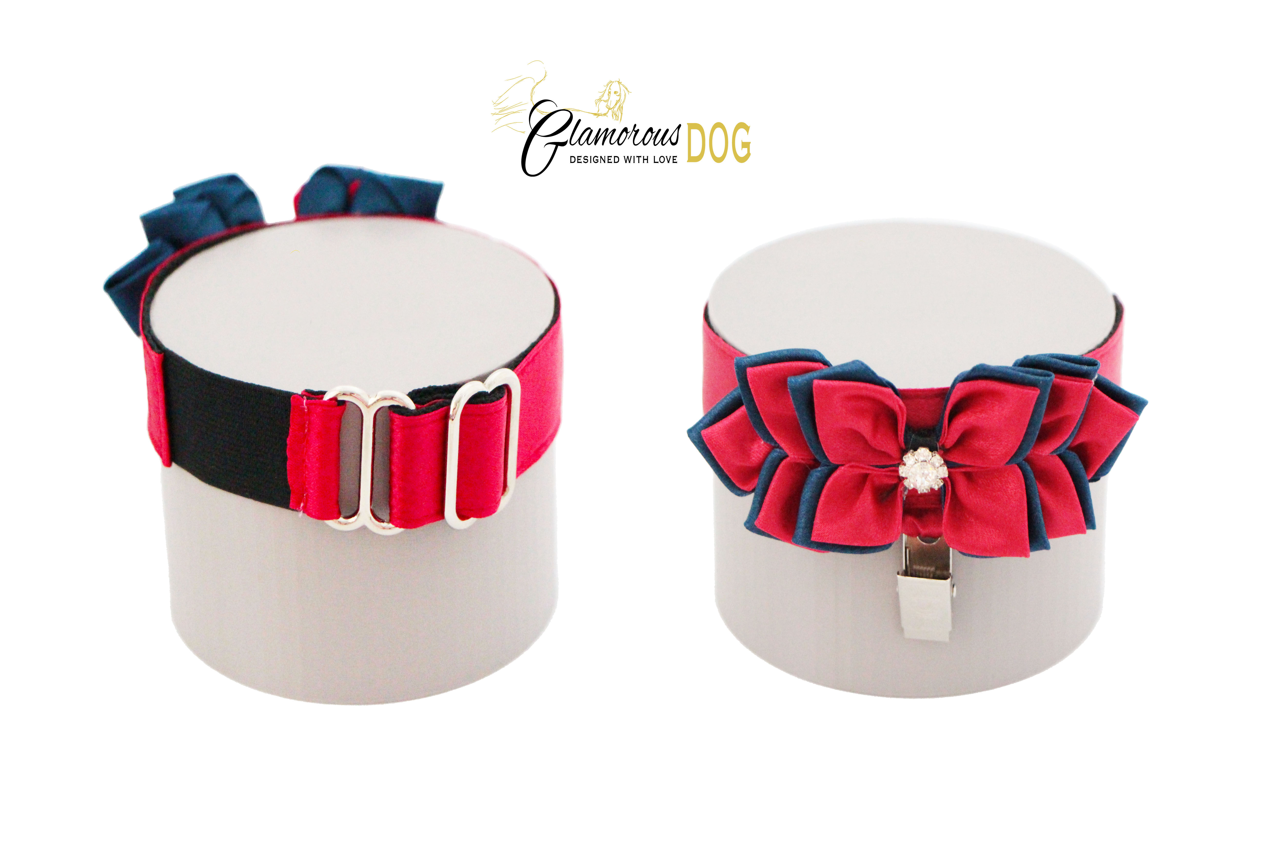 Arm number holder - Red & dark blue