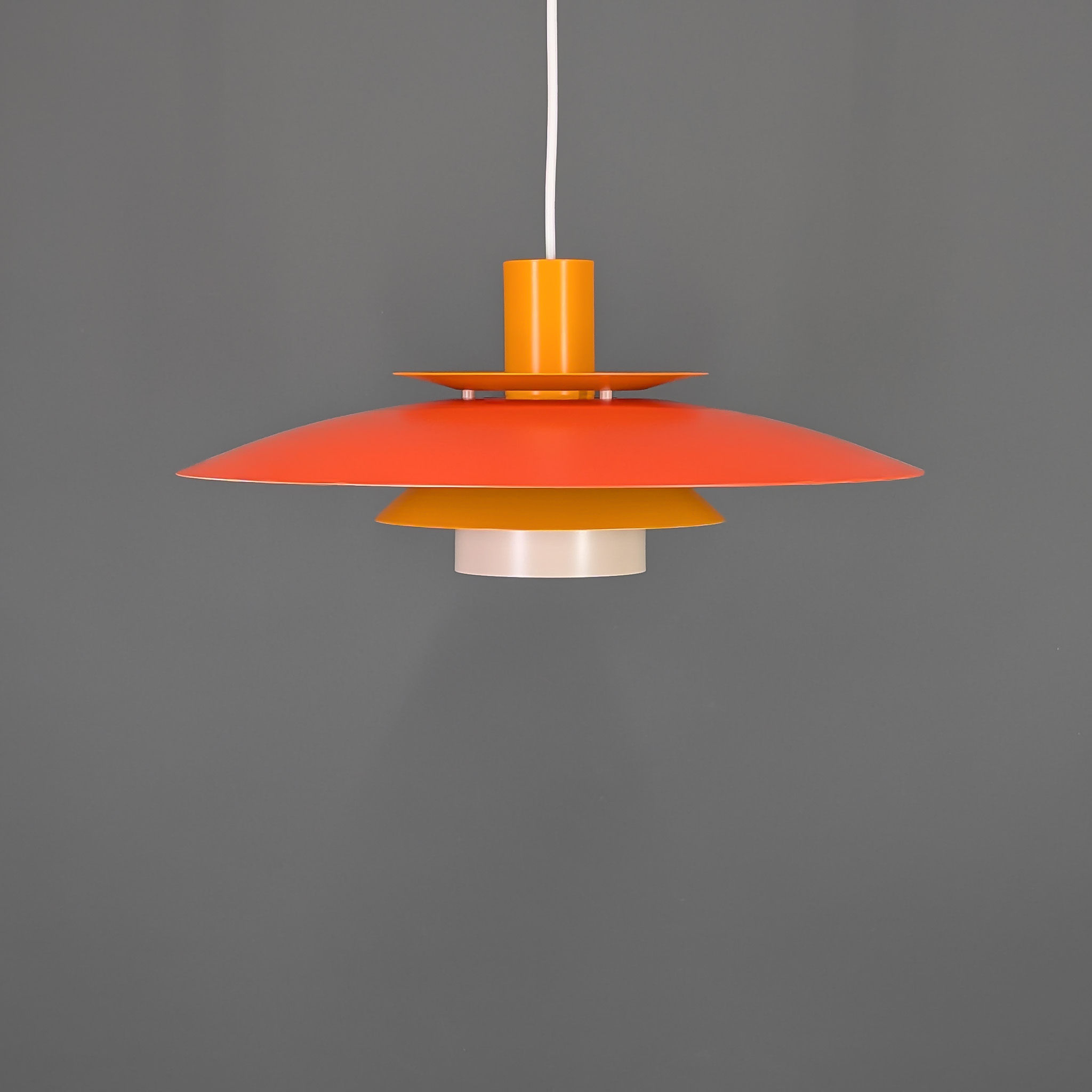Top-Lamper Metha vintage Scandinavische hanglamp in oranje – Ø47 cm
