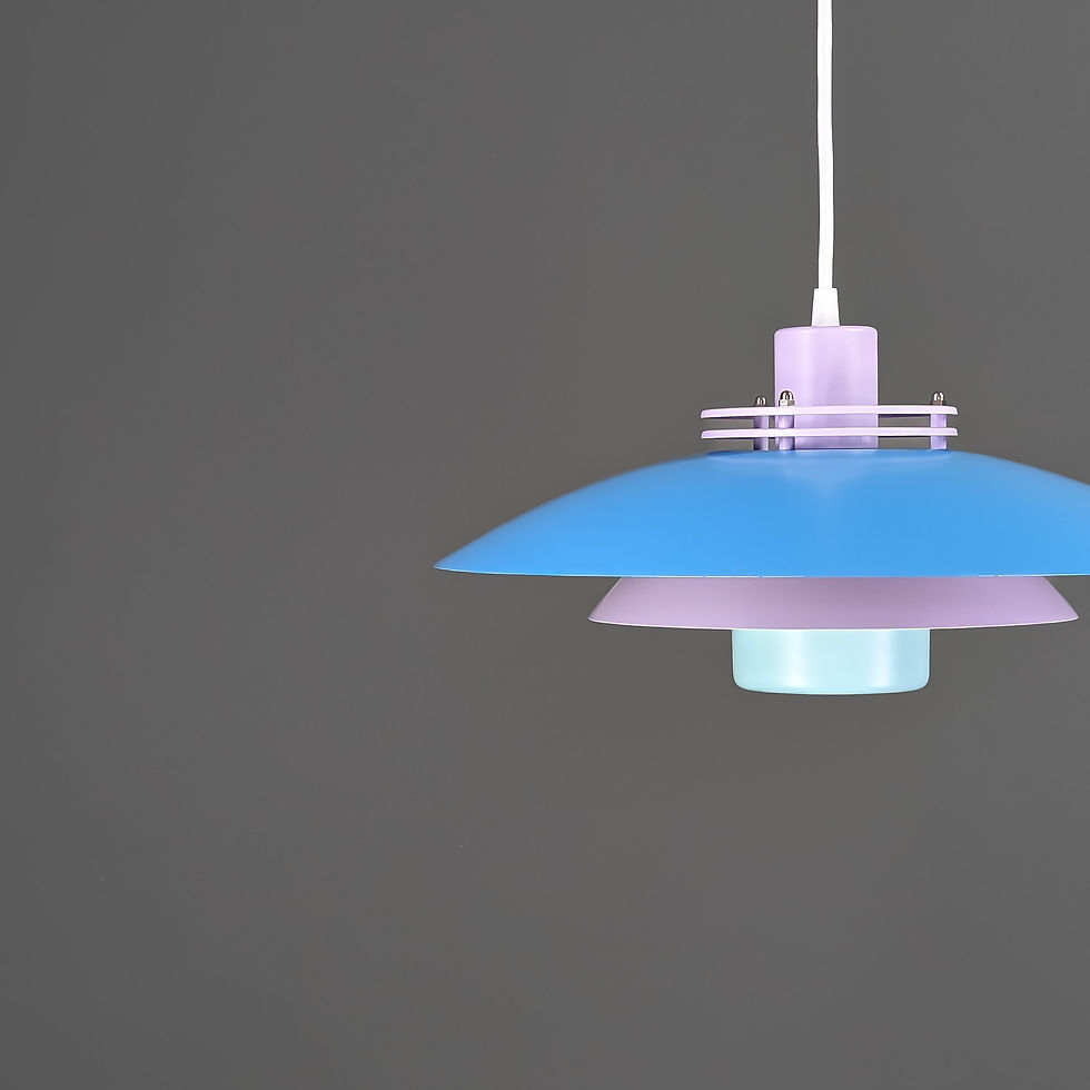 Thumbnail: Blauwe Scandinavische designlamp - Formlight - Deens design