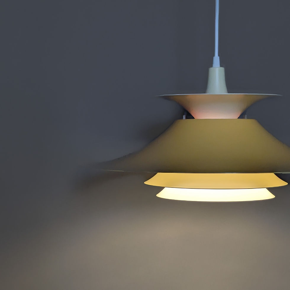 Thumbnail: Vintage Scandinavische Frandsen Belysning lamp uit de jaren 70